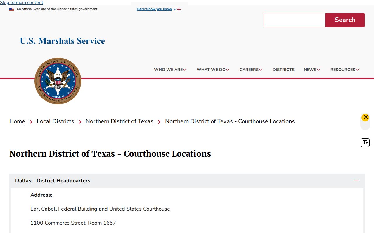 Mitchell County arrest warrant research, Abilene federal courthouse contact